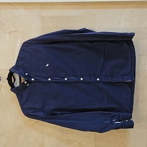 BOY'S NAVY BLUE H&M BUTTON DOWN DRESS SHIRT Sz 14 $30